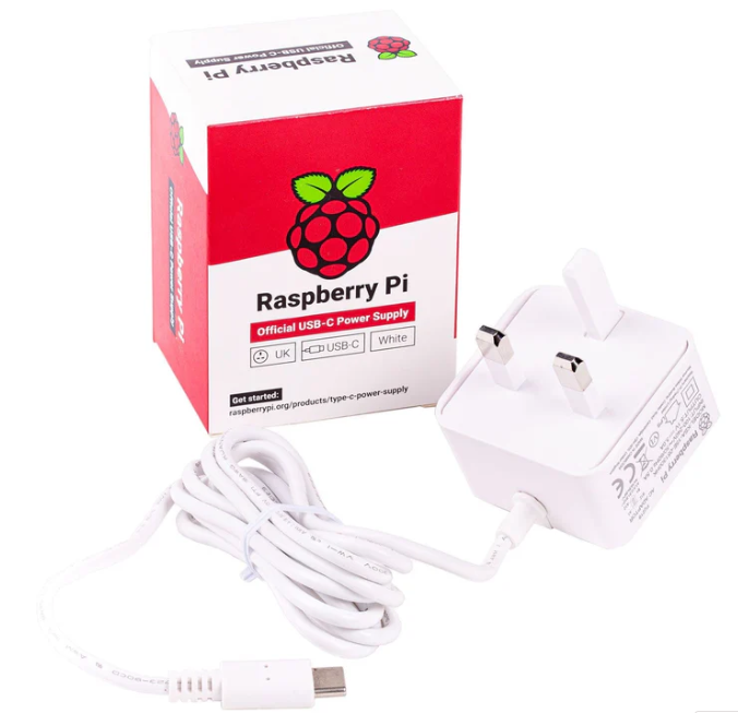 Alimentation USB-C 15 W pour Raspberry Pi – Prise britannique